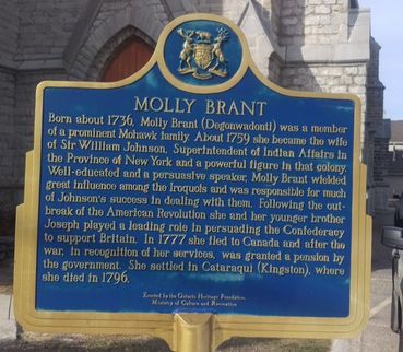 Molly Brant Plaque at St. Paul's 